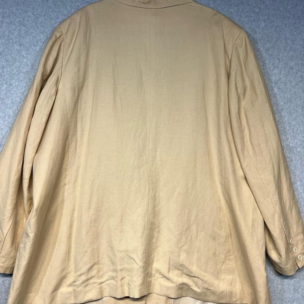 Jessica London Blazer Womens 26W Linen Blend Jacket Plus Size - Picture 7 of 7